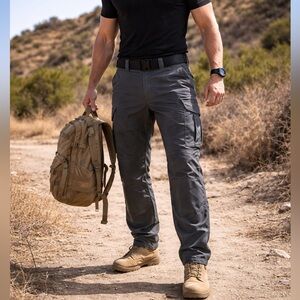 Men’s First Tactical Cargo Pants 40x36 Gray Work Hiking Outdoor Duty Pants